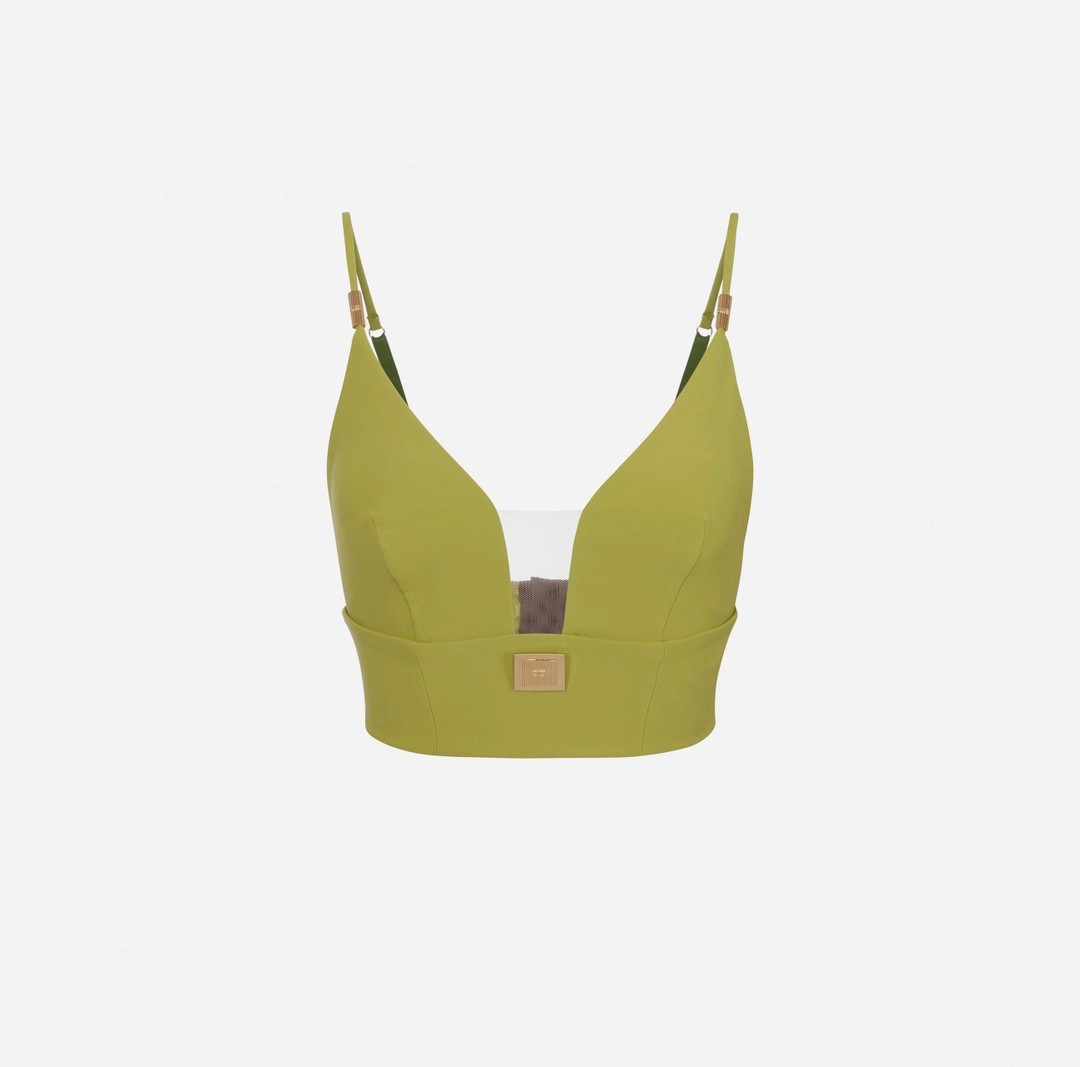 Късо бюстие с презрамки на Elisabetta Franchi
