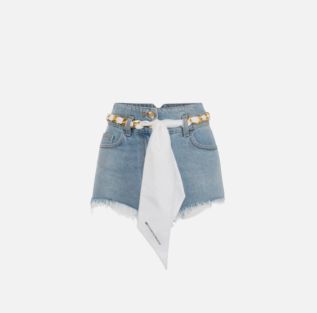Къси дънкови панталони Elisabetta Franchi